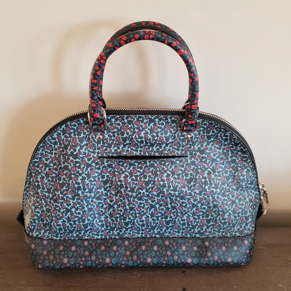 COACH SIERRA SATCHEL FLORAL PRINT HANDBAG Ranch F59447